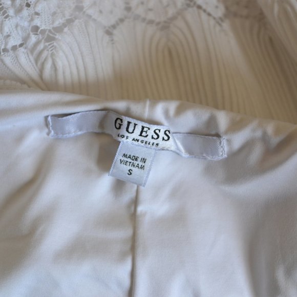 Guess Lace Romper White Size S - Picture 5 of 5